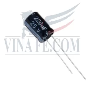 Tụ Hóa 220uF 25V 8x12mm